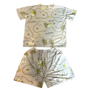 Peanuts Snoopy and Woodstock Women’s Light Purple Pajama Set